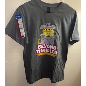 Sesame Street - Adult Unisex Small Short Sleeve T-Shirt - Gray